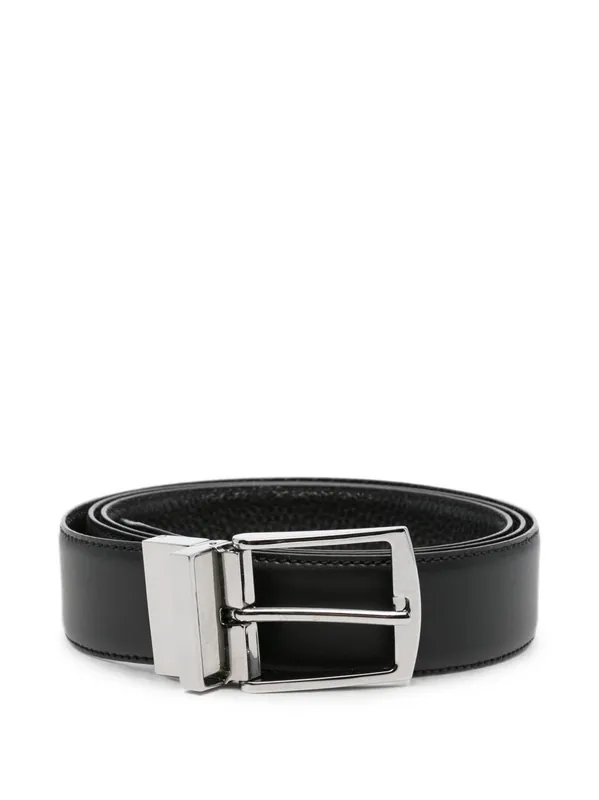 Leather Reversible Belt - Giorgio Armani