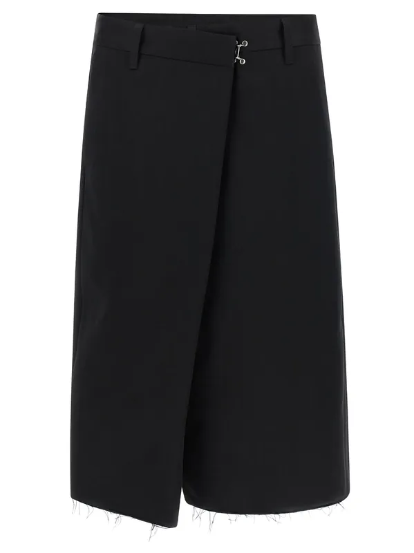 Wrap-Up Bermuda Shorts Bermuda And Short Black