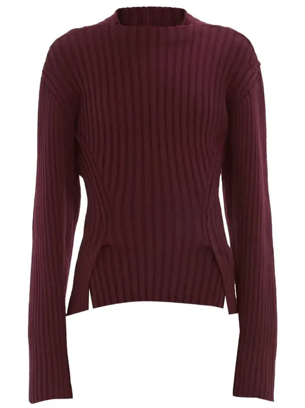 Ribbed Jumper In Merino Wool - Victoria Beckham