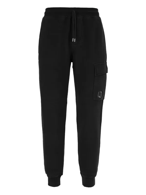Sweatpants With Logo Badge And Side Pocket - C.P. Company