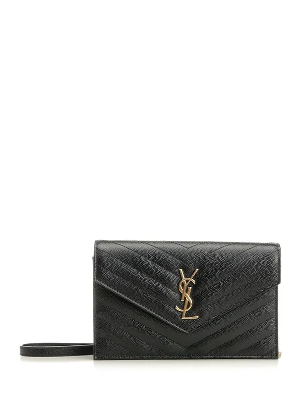 Envelope Small Leather Goods Black - Saint Laurent