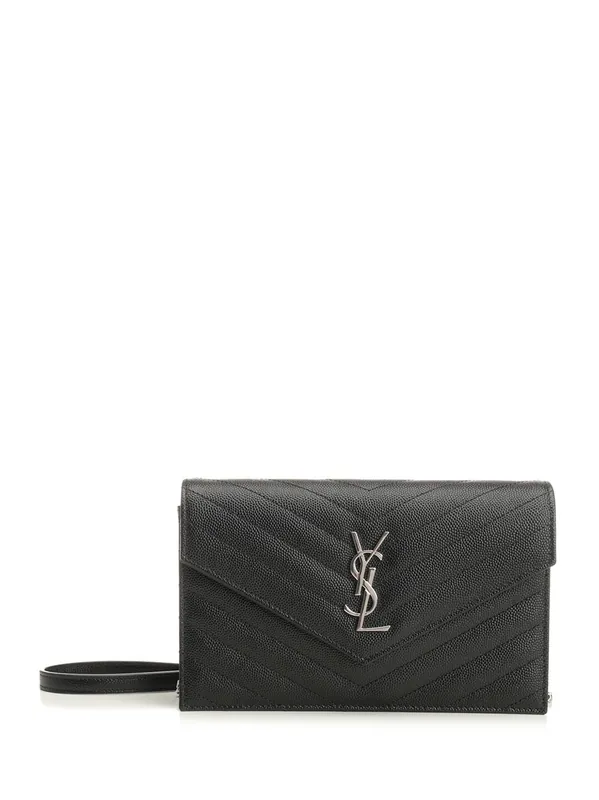 Envelope Small Leather Goods Black - Saint Laurent