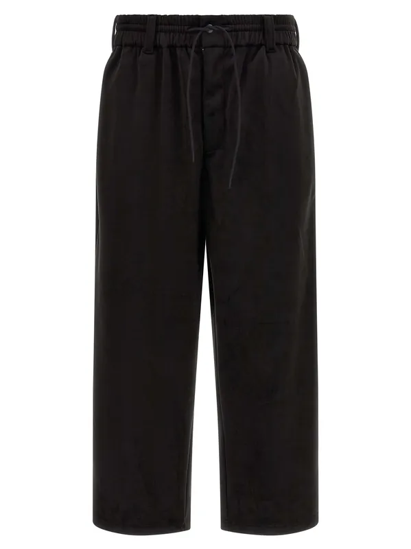 Velvet Effect Joggers Pants Black - Y-3