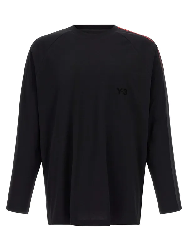 Y-3 Oversized Gradient Stripes T-Shirt Black