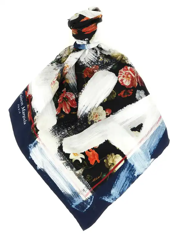 Silk Scarf Scarves And Foulards Multicolor - Maison Margiela