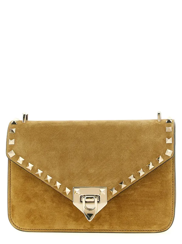 Rockstud Crossbody Bags Beige - Valentino Garavani