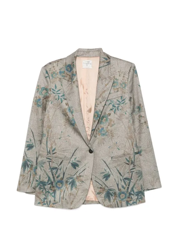 Printed Single-Breasted Jacket