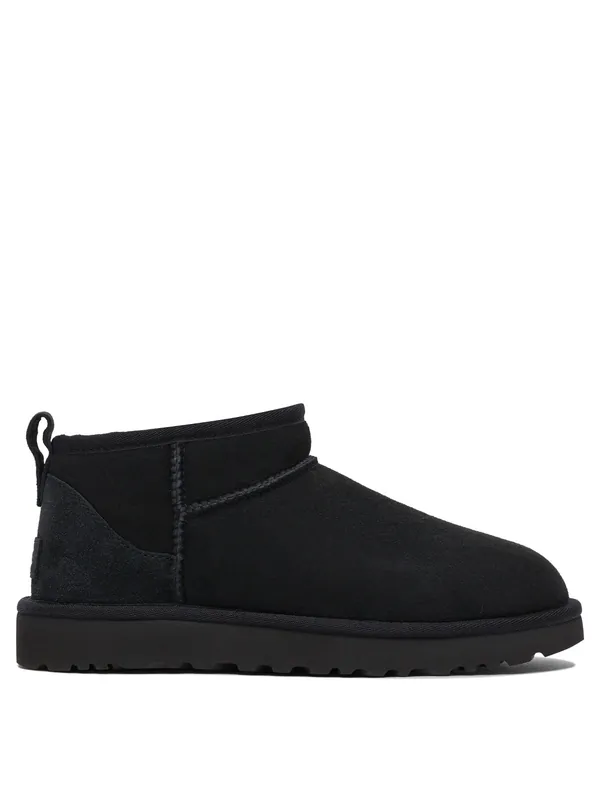 Classic Ultra Mini Boots And Ankle Boots Black - UGG