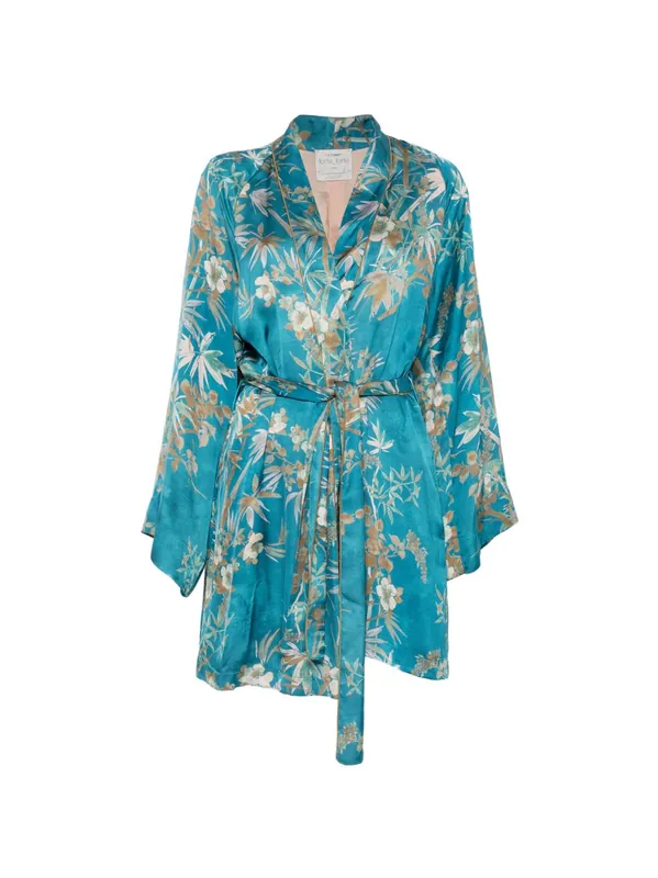 Printed Satin Kimono - Forte_Forte