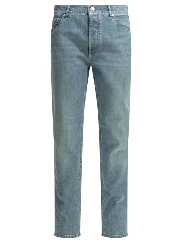 Straight-Leg Jeans Blue