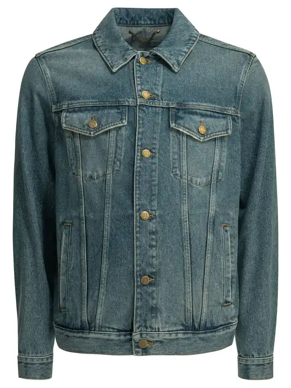 Denim Jacket Jackets And Coats Light Blue - Golden Goose