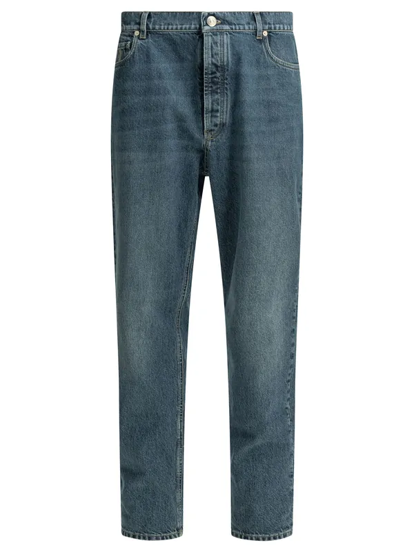 Straight-Leg Jeans Blue