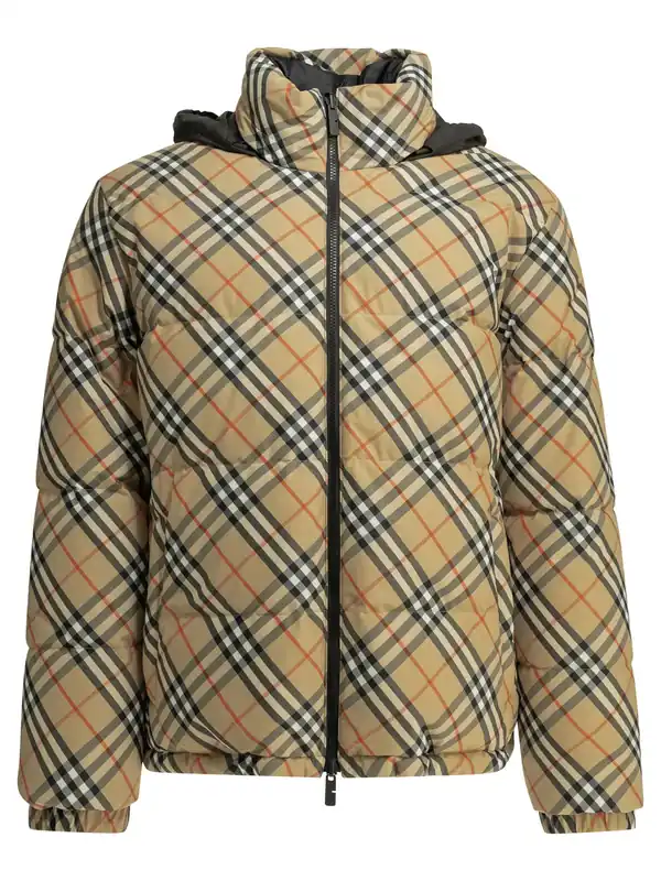 Snowdon Check Reversible Jackets And Coats Beige - Burberry