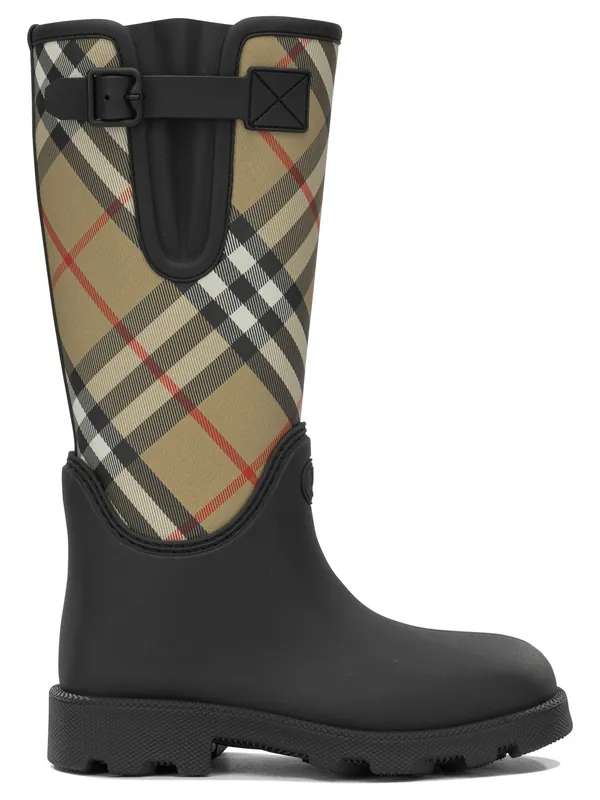 Marsh Stamp High Boots And Ankle Boots Black - Burberry