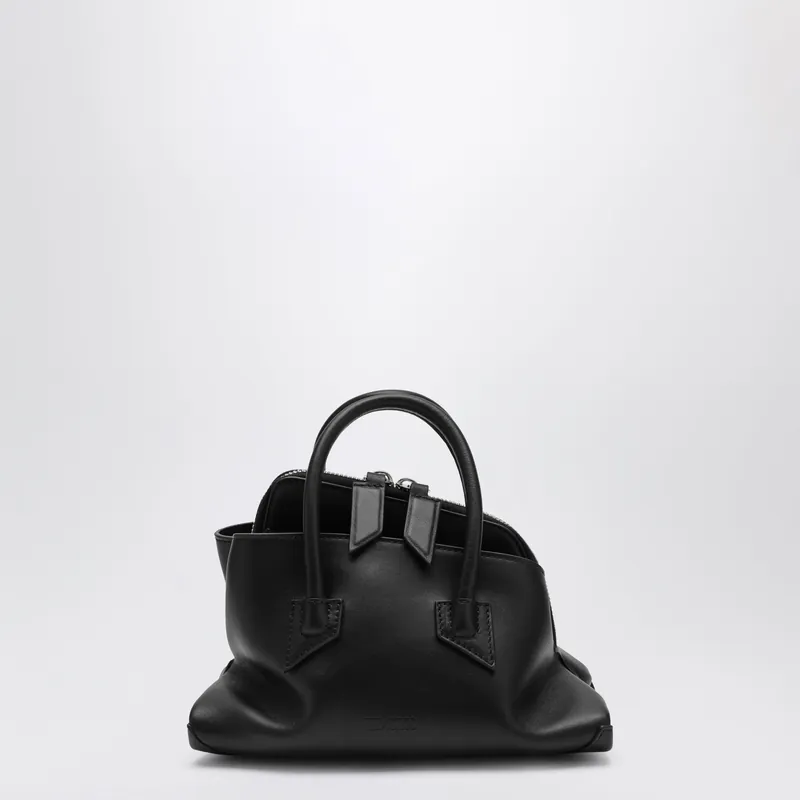 Black Leather La Passeggiata Mini Bag - The Attico