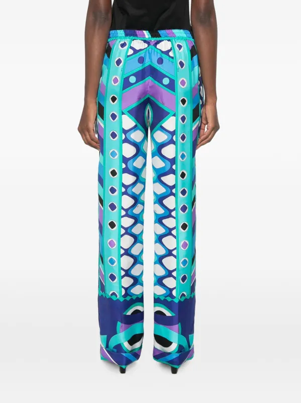 Printed Silk Trousers - Pucci