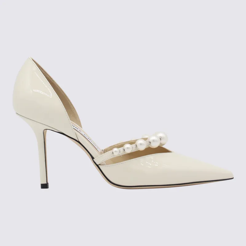 With Heel Latte/White - Jimmy Choo