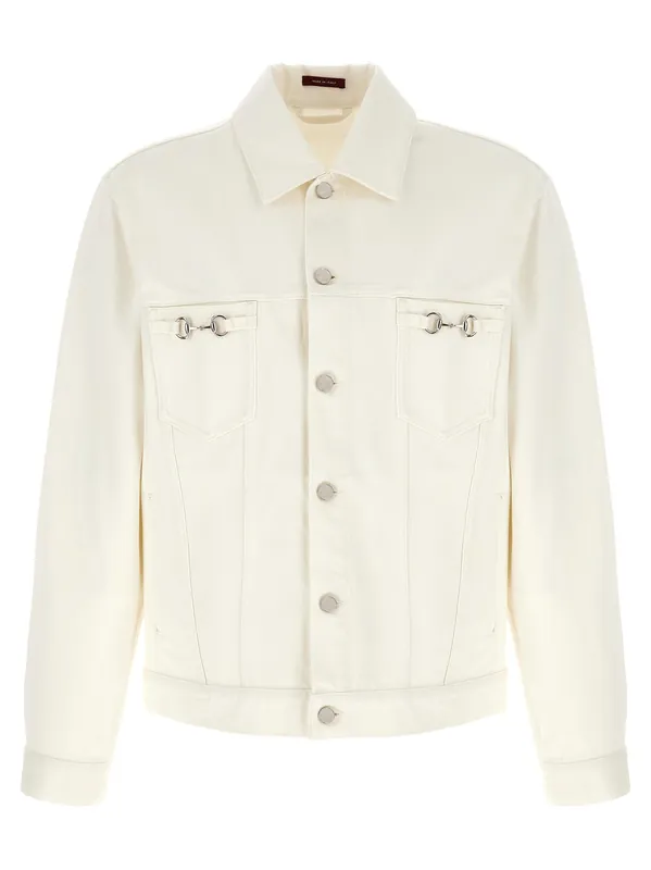 Morsetto Puffer Jackets White - Gucci