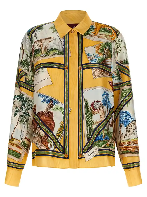 Silk Shirt Shirt And Blouse Multicolor - Gucci