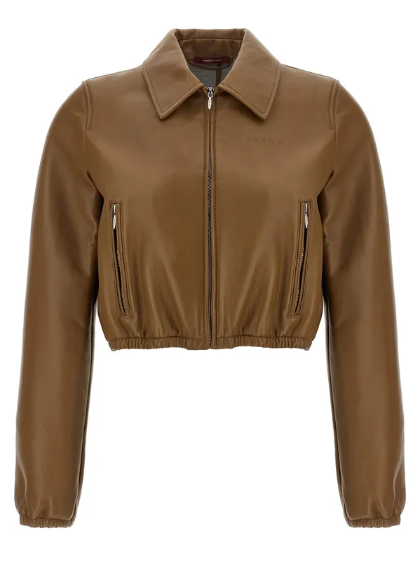 Gucci Puffer Jackets Beige
