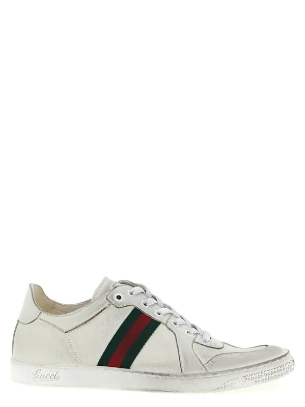 Stretch Sneakers White - Gucci