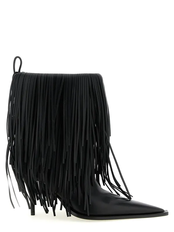 Avenue Fringe Boots And Ankle Boots Black - Balenciaga