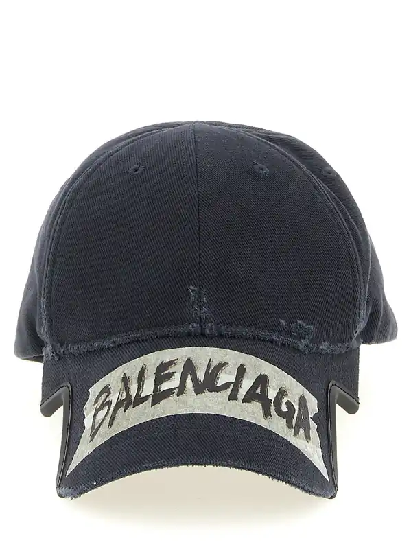 Masking Tape Hats Black - Balenciaga