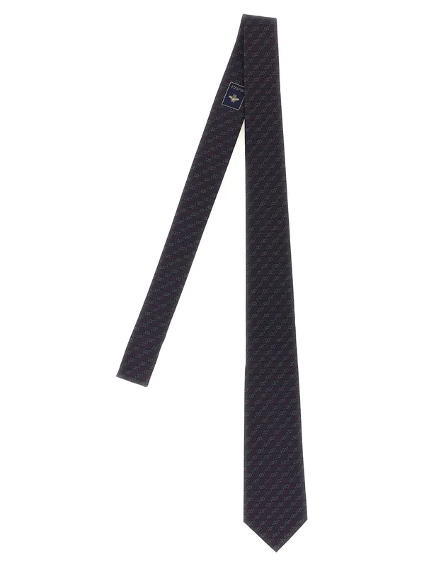 Gg Jacquard Tie Ties And Papillon Blue - Gucci