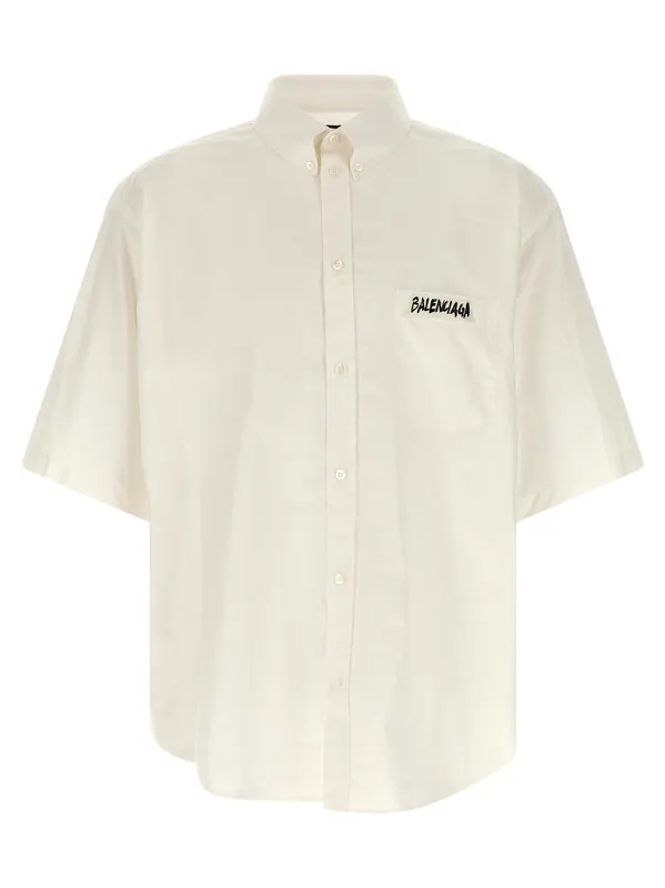 Masking Tape Shirt And Blouse White - Balenciaga