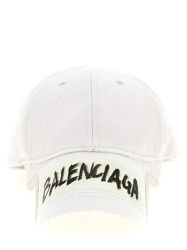 Masking Tape Hats White - Balenciaga