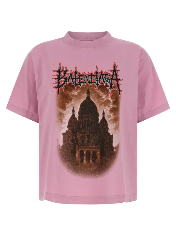Balenciaga Sacré CœUr T-Shirt Pink