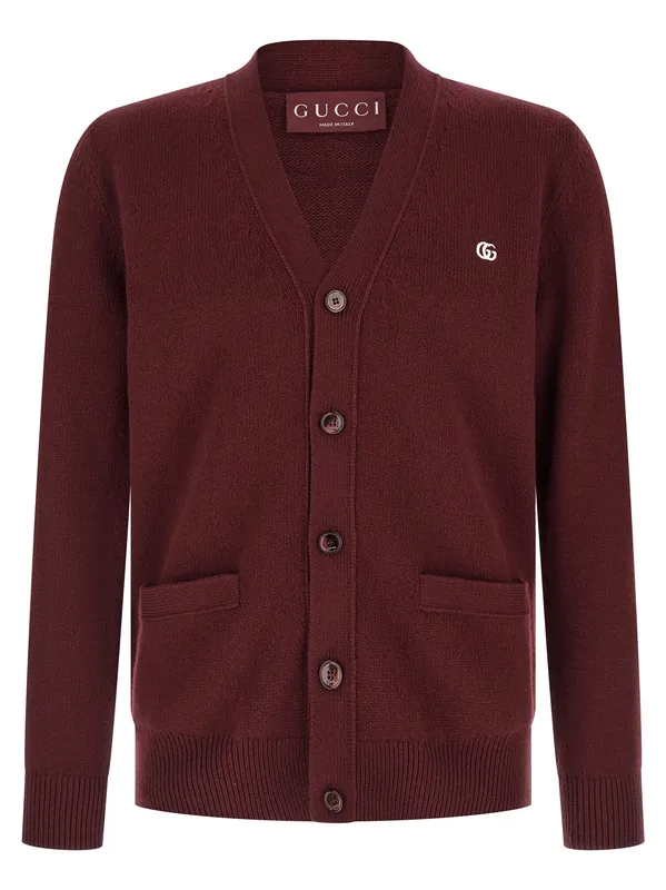 Doppia G Sweaters And Cardigans Bordeaux - Gucci