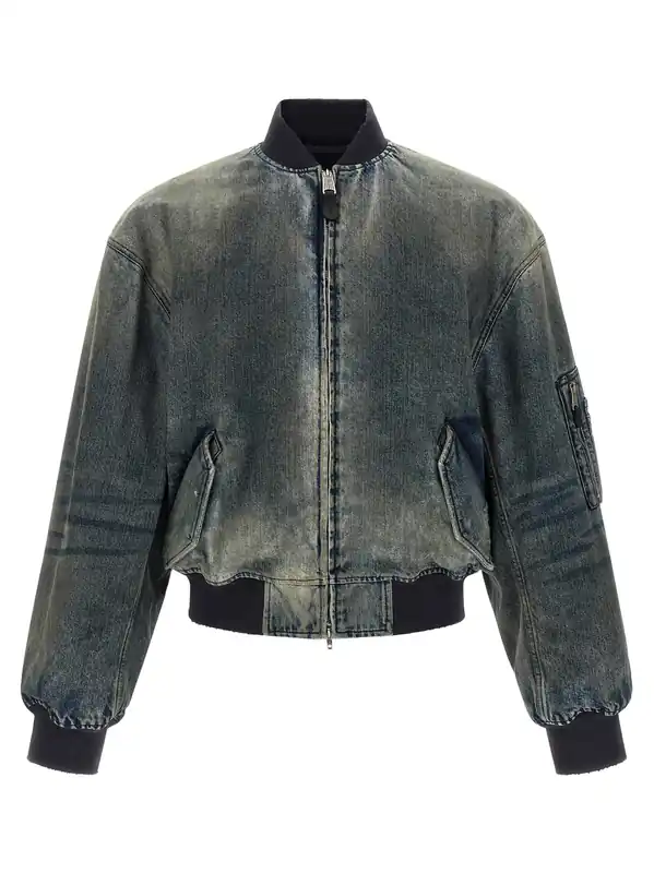 Bomber Standard Puffer Jackets Gray - Balenciaga