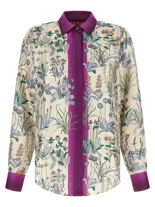 Silk Shirt Shirt And Blouse Multicolor - Gucci