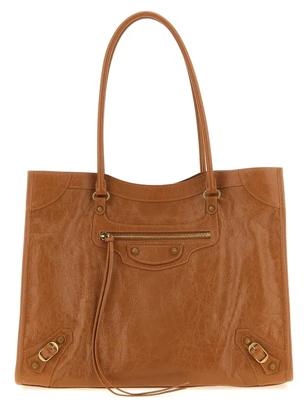 Tote Le City M Shoulder Bags Brown - Balenciaga