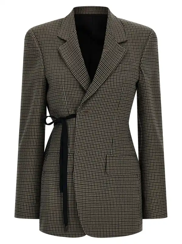 Wrap Tailored Blazers Brown - Balenciaga