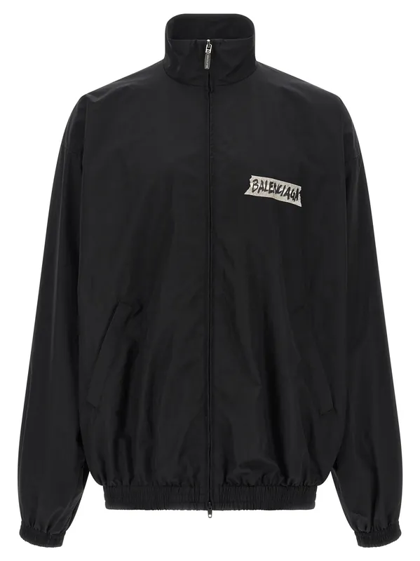 Masking Tape Sweatshirt Black - Balenciaga