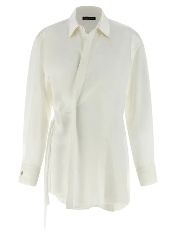 Wrap Shirt And Blouse White - Balenciaga