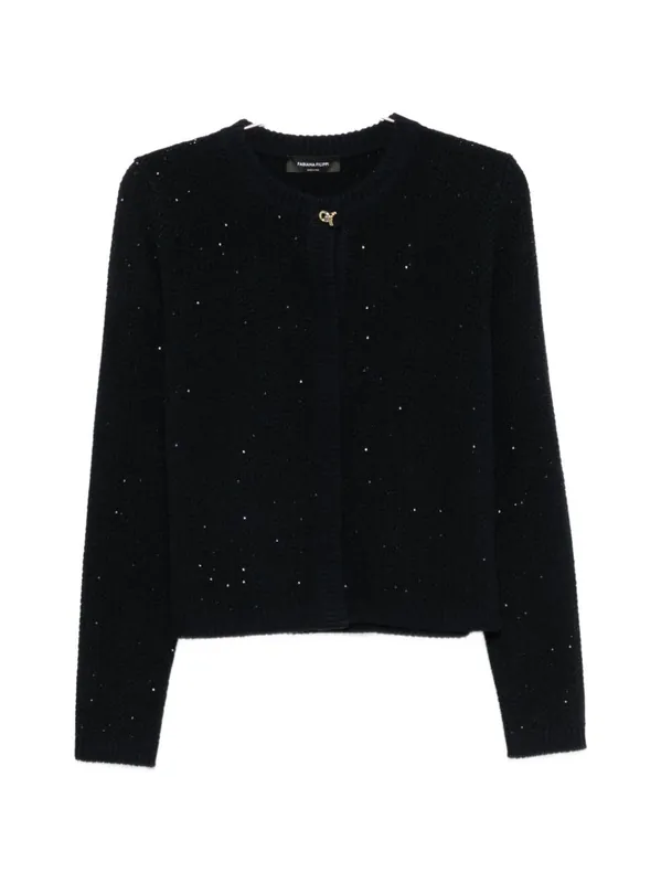 Wool Blend Cardigan - Fabiana Filippi