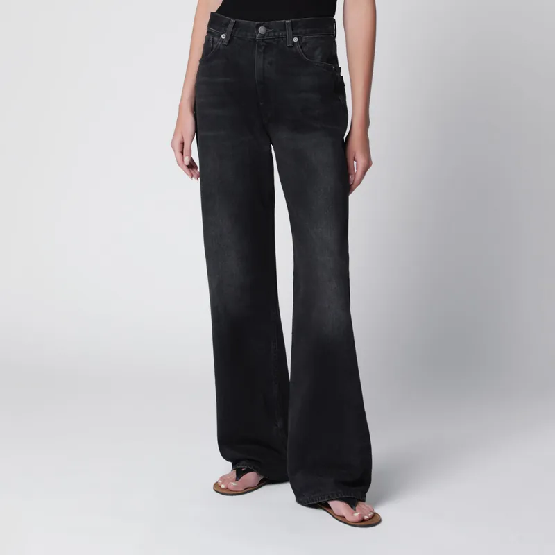 Haikure Korea Jeans In Vintage Black Denim