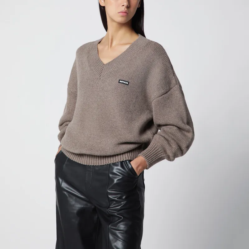 Wool And Cashmere V-Neck Sweater