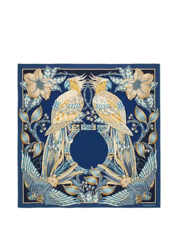 Printed Silk Foulard - Ferragamo