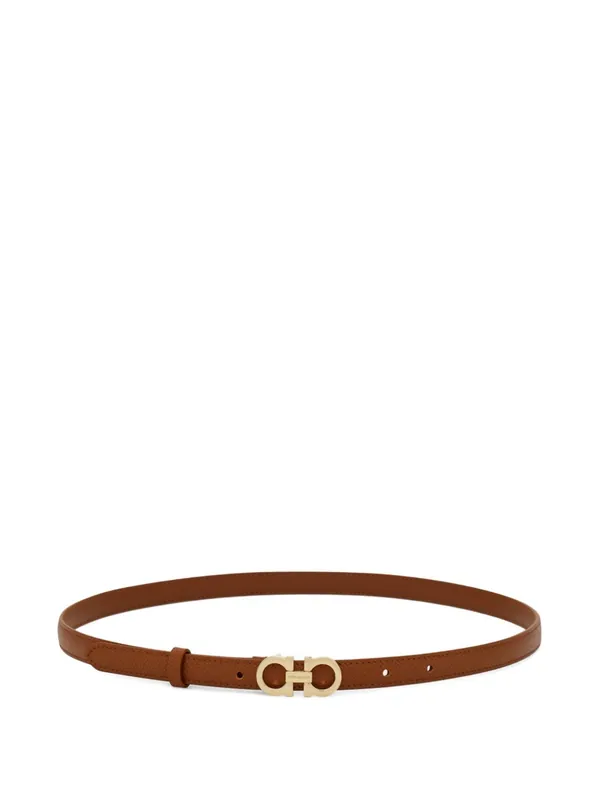 Gancini Leather Belt - Ferragamo