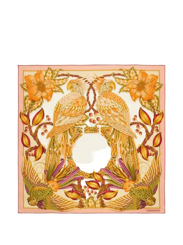Printed Silk Foulard - Ferragamo