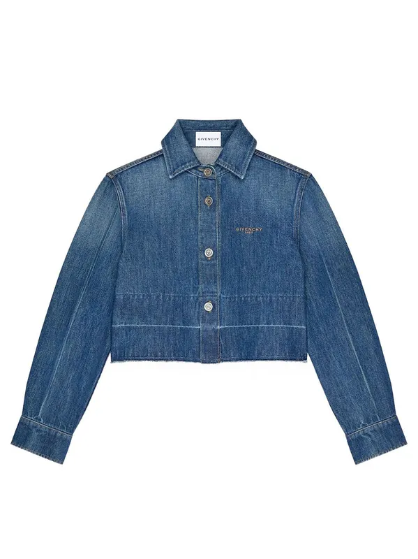 Shirt In Medium Blue Denim - Givenchy