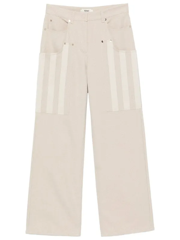 Pequin Drill Trousers - Fendi