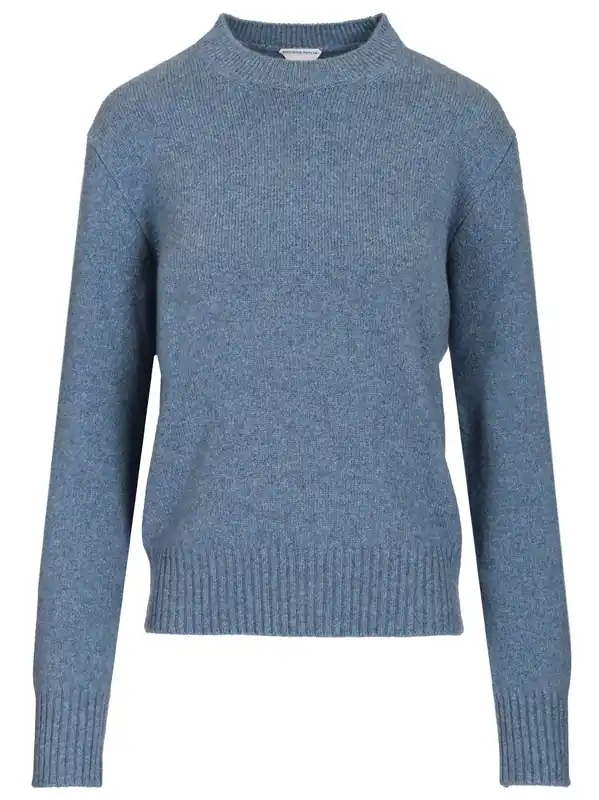 Cashmere Sweater Knitwear Light Blue - Bottega Veneta