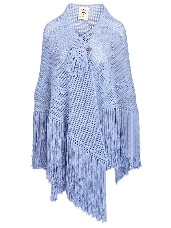 Scialle Rosa Knitwear Light Blue - Chiarais