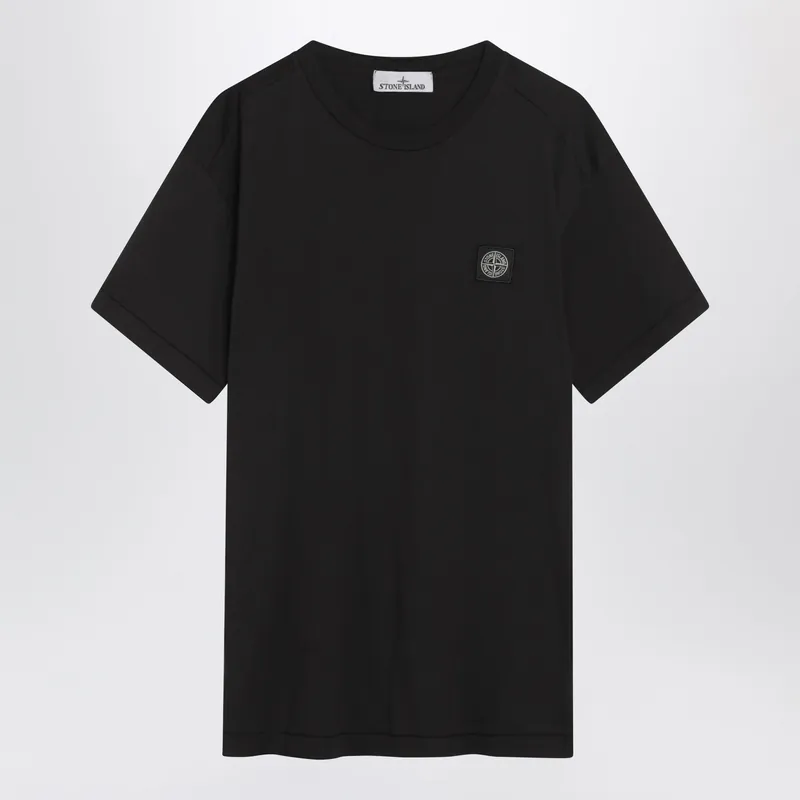 Black Slim-Fit Cotton T-Shirt