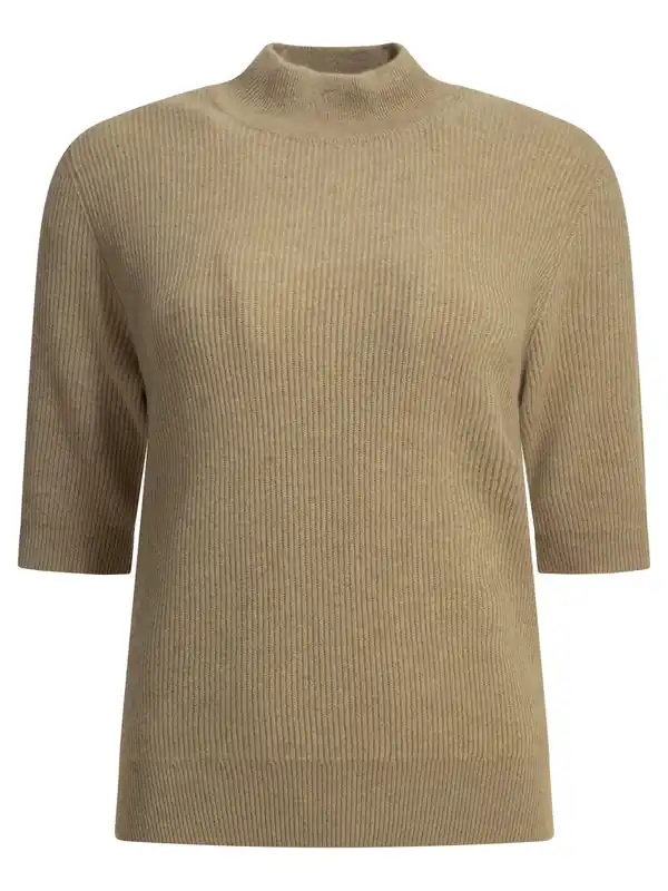 Cashmere Turtleneck Sweater Knitwear Beige - Brunello Cucinelli